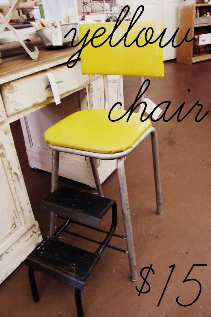 yellow chair
